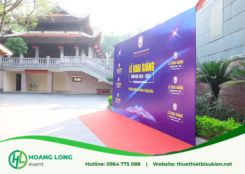 thiết bị tổ chức lễ khai giảng 